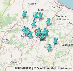 Mappa 66045 Schiavi di Abruzzo CH, Italia (9.96722)