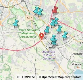 Mappa Via Giovanni Ciampini, 00178 Roma RM, Italia (3.74909)