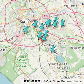 Mappa Via Giovanni Ciampini, 00178 Roma RM, Italia (5.87083)