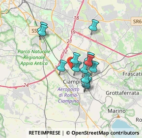 Mappa Via E. Reverberi, 00043 Ciampino RM, Italia (2.59615)