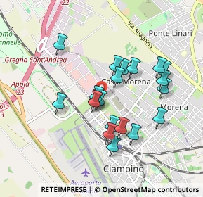 Mappa Via E. Reverberi, 00043 Ciampino RM, Italia (0.8275)