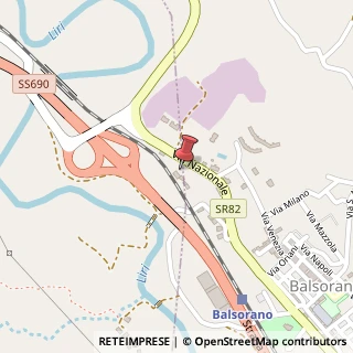 Mappa Via Nazionale, 32, 67052 Balsorano, L'Aquila (Abruzzo)