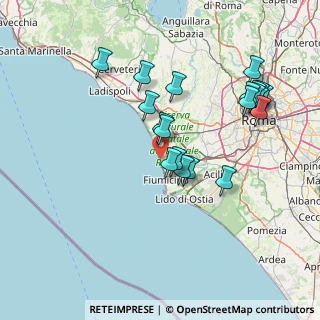 Mappa Via delle Emarginule, 00054 Focene RM, Italia (15.9965)