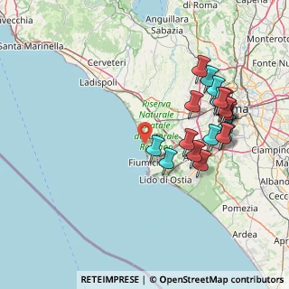 Mappa Via dei Dentali, 00054 Focene RM, Italia (16.9195)