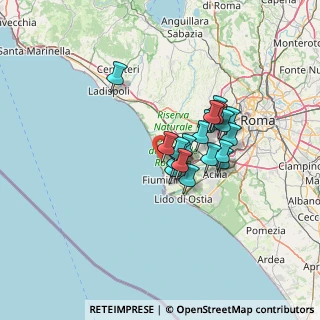 Mappa Via dei Dentali, 00054 Focene RM, Italia (10.0035)