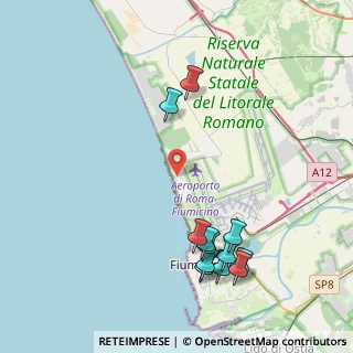Mappa Via dei Dentali, 00054 Focene RM, Italia (5.02833)