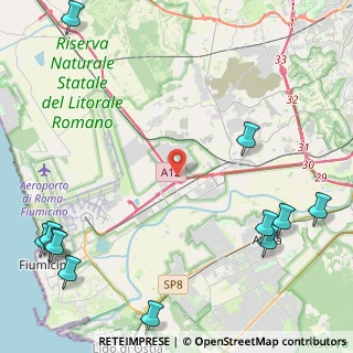 Mappa Via Canòsio, 00054 Fiumicino RM, Italia (7.23417)