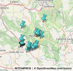 Mappa Via della Chiesa, 67032 Pescasseroli AQ, Italia (13.055)