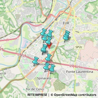 Mappa Via delle Comete, 00144 Roma RM, Italia (1.36692)