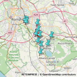Mappa Via San Donato di Ninea, 00118 Roma RM, Italia (5.24154)