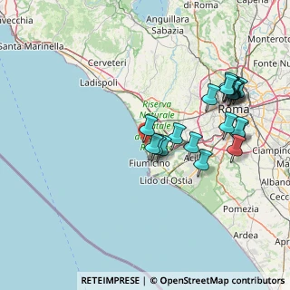 Mappa Via dei Manicai, 00054 Focene RM, Italia (16.8705)