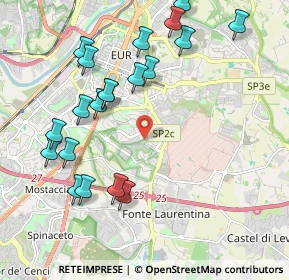 Mappa Parco acqua acetosa ostiense, 00143 Roma RM, Italia (2.3735)