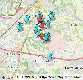 Mappa Parco acqua acetosa ostiense, 00143 Roma RM, Italia (1.406)