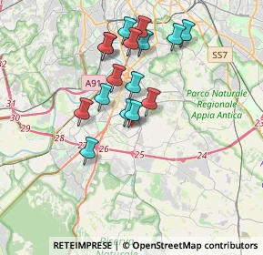 Mappa Parco acqua acetosa ostiense, 00143 Roma RM, Italia (3.40938)