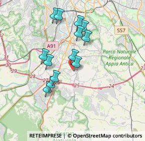 Mappa Parco acqua acetosa ostiense, 00143 Roma RM, Italia (3.41615)