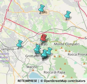 Mappa Via Giuseppe Tomassetti, 00044 Frascati RM, Italia (3.30833)