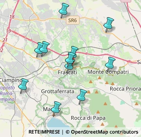 Mappa Via Giuseppe Tomassetti, 00044 Frascati RM, Italia (3.86)