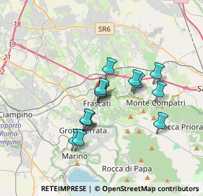 Mappa Via Giuseppe Tomassetti, 00044 Frascati RM, Italia (2.94071)