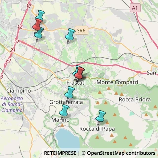Mappa Largo S. Antonio M. Claret, 00044 Frascati RM, Italia (3.80182)