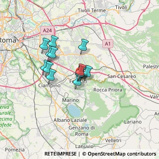 Mappa Largo S. Antonio M. Claret, 00044 Frascati RM, Italia (5.38231)