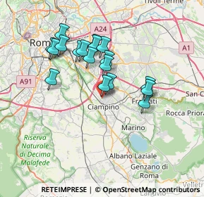 Mappa Via Lucrezia Romana, 00043 Ciampino RM, Italia (6.61056)