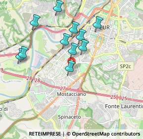 Mappa Viale Degli Astri, 00144 Roma RM, Italia (1.95636)