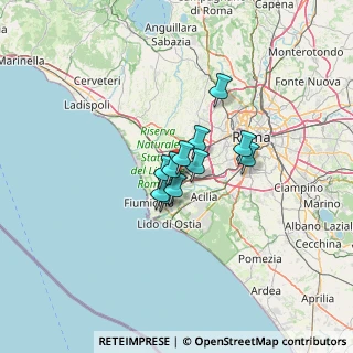 Mappa Via Mombarcaro, 00054 Fiumicino RM, Italia (7.42273)