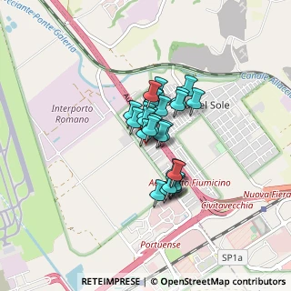 Mappa Via Mombarcaro, 00054 Fiumicino RM, Italia (0.54444)