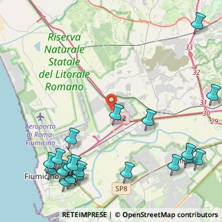 Mappa Via Mombarcaro, 00054 Fiumicino RM, Italia (6.7105)