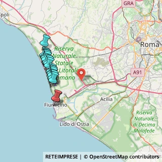 Mappa Via Mombarcaro, 00054 Fiumicino RM, Italia (8.20105)