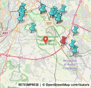 Mappa Via di Torricola Vecchia, 00178 Roma RM, Italia (5.24053)