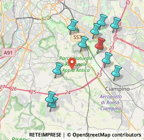 Mappa Via di Torricola Vecchia, 00178 Roma RM, Italia (4.27091)