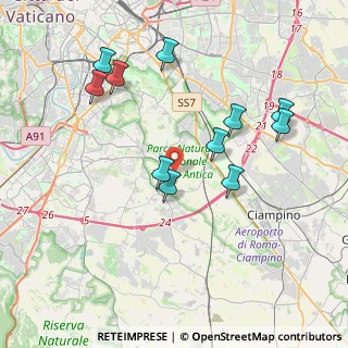 Mappa Via di Torricola Vecchia, 00178 Roma RM, Italia (4.11818)