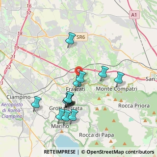 Mappa Via dei Quintili, 00044 Frascati RM, Italia (3.94786)