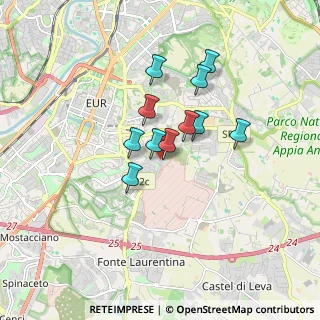 Mappa Via Natale Krekich, 00143 Roma RM, Italia (1.31636)
