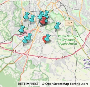 Mappa Via Vitaliano Brunelli, 00143 Roma RM, Italia (3.58214)