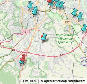 Mappa Via Vitaliano Brunelli, 00143 Roma RM, Italia (7.0425)