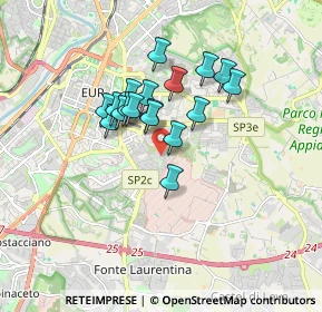 Mappa Via Vitaliano Brunelli, 00143 Roma RM, Italia (1.35556)