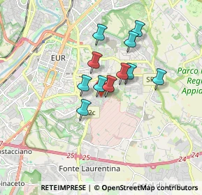 Mappa Via Vitaliano Brunelli, 00143 Roma RM, Italia (1.32727)
