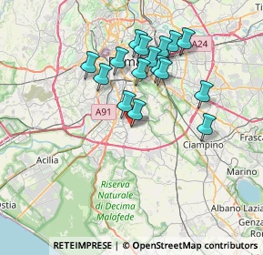 Mappa Via Vitaliano Brunelli, 00143 Roma RM, Italia (6.86875)