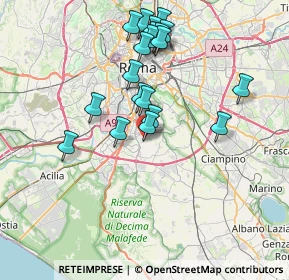 Mappa Via Vitaliano Brunelli, 00143 Roma RM, Italia (7.6765)