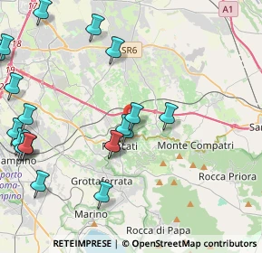 Mappa Via Alcide De Gasperi, 00044 Frascati RM, Italia (5.5875)