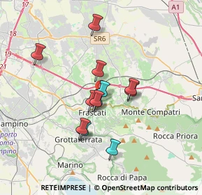 Mappa Via Alcide De Gasperi, 00044 Frascati RM, Italia (2.8875)