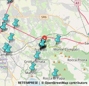 Mappa Via Alcide De Gasperi, 00044 Frascati RM, Italia (5.367)