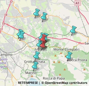 Mappa Via Alcide De Gasperi, 00044 Frascati RM, Italia (3.04467)