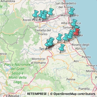 Mappa Via Angelo De Iacobis, 64100 Teramo TE, Italia (16.13889)