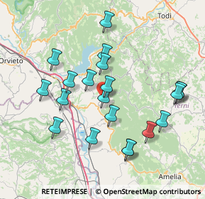 Mappa Via Francilli, 05020 Montecchio TR, Italia (7.7485)