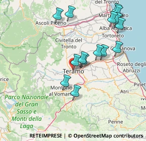 Mappa Via Giuseppe de Vincentiis, 64100 Teramo TE, Italia (16.89467)