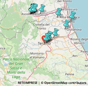 Mappa Via Giuseppe de Vincentiis, 64100 Teramo TE, Italia (17.8925)