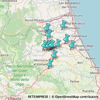 Mappa Via Renato Molinari, 64100 Teramo TE, Italia (7.64231)